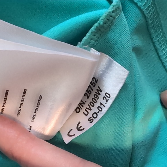 Women's Aqua Long Sleeve UV50 Sailing Rash Guard Top - Picture 6 of 6